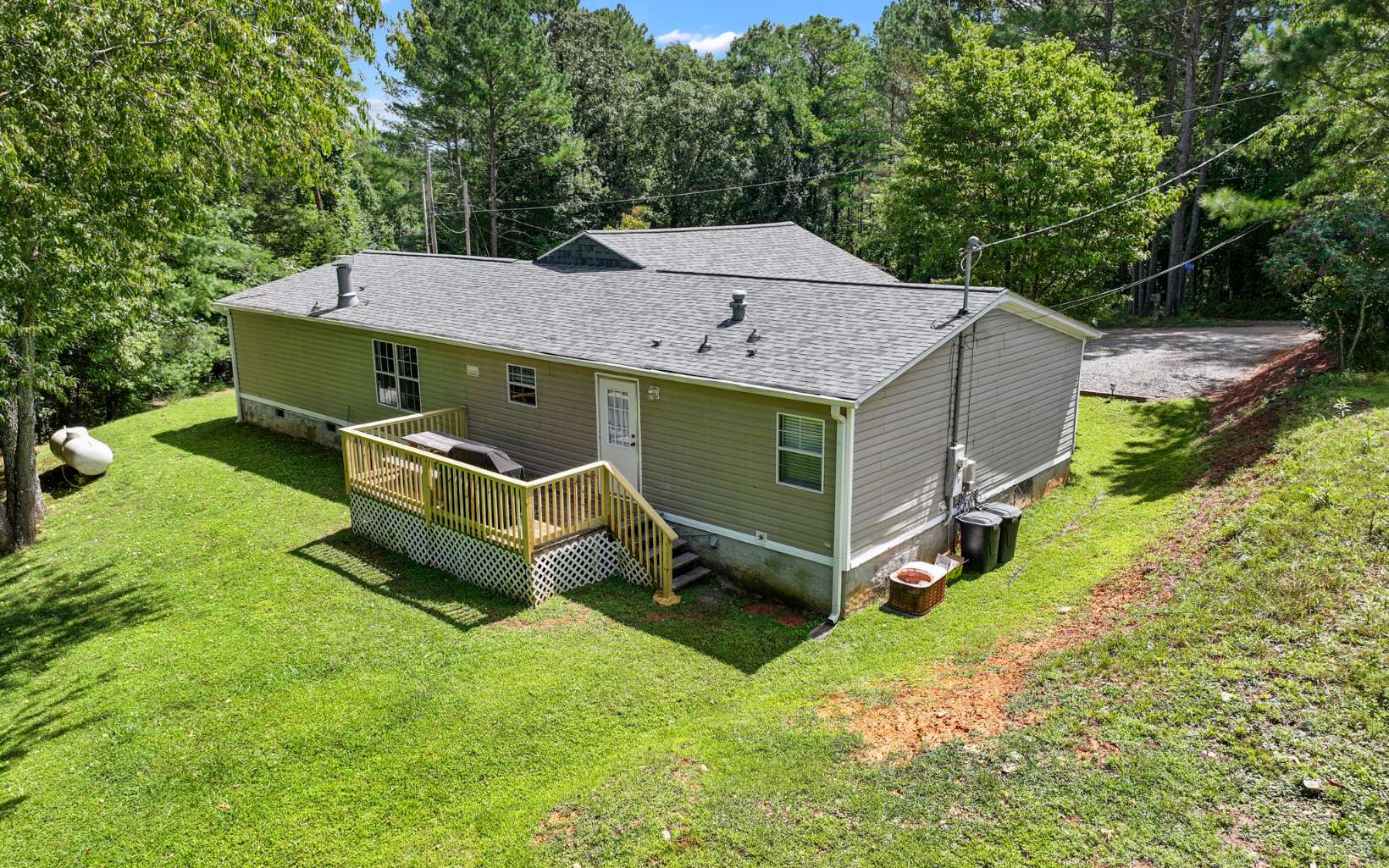 611 Wash Wilson Road Blue Ridge, GA 30513 - Photo 5 of 26 an aerial view of a house with a yard