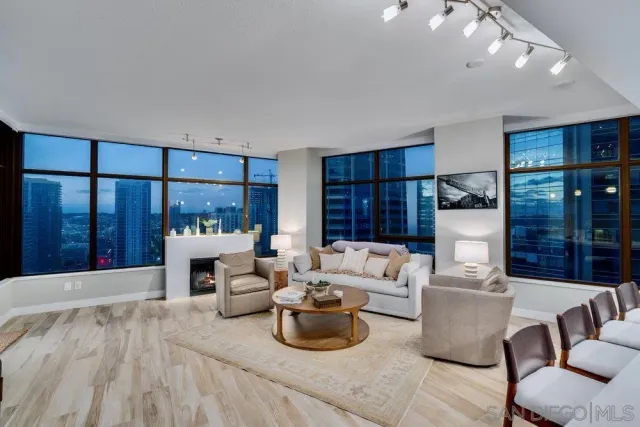 a view of city from balcony