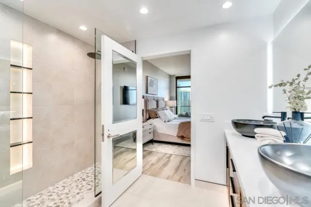 a view of balcony with city view