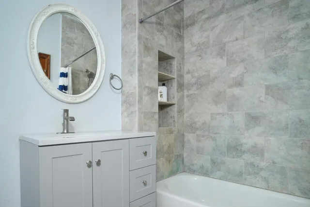 a very nice looking room with a large window