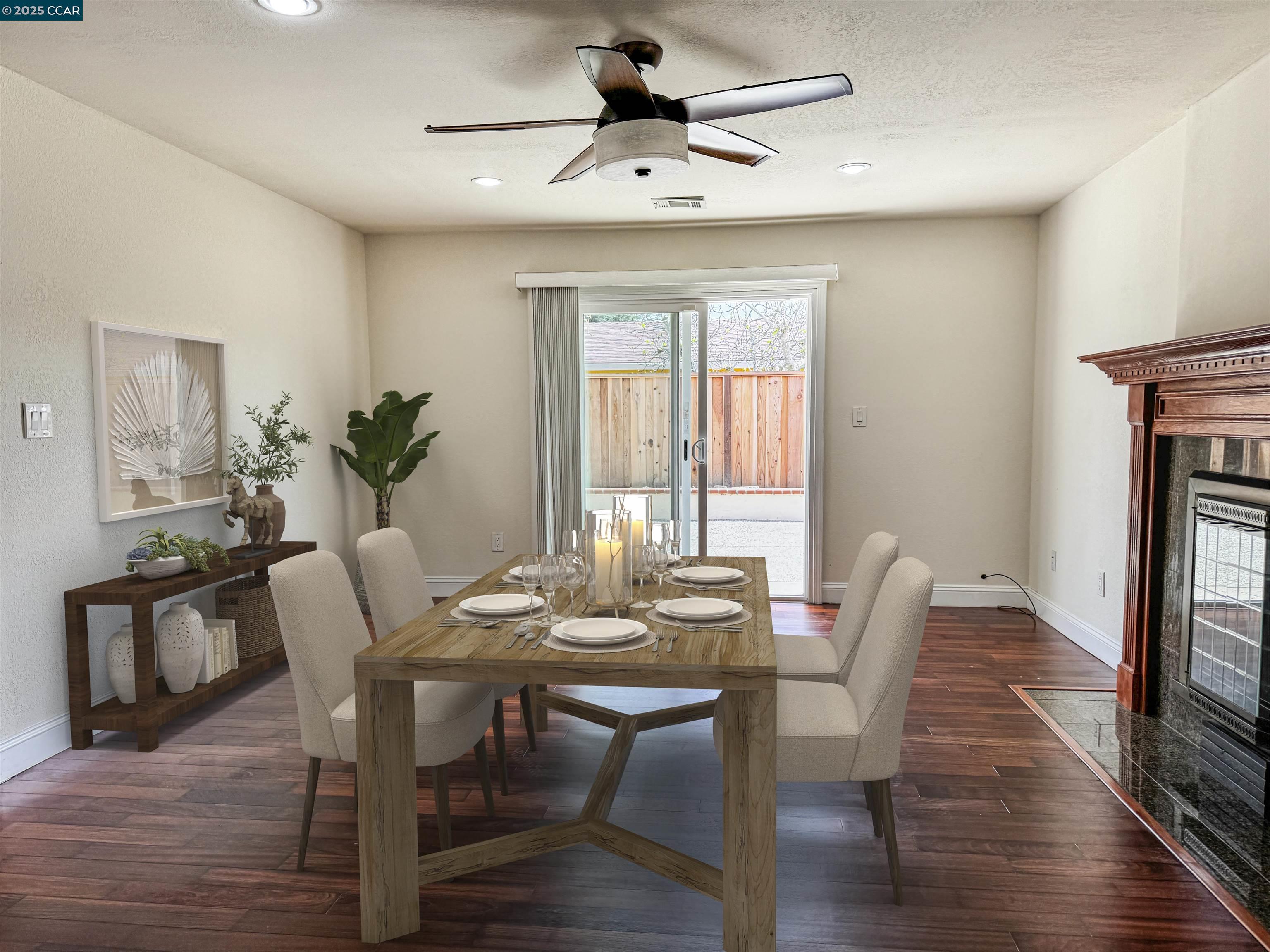 404 Coral Reef Road Alameda, CA 94501 - Photo 18 of 33 a view of a dining room with furniture window and wooden floor
