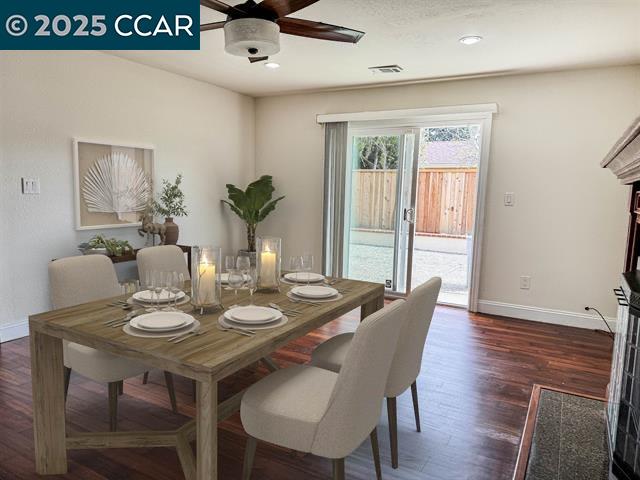 404 Coral Reef Road Alameda, CA 94501 - Photo 24 of 33 a view of a dining room with furniture window and wooden floor
