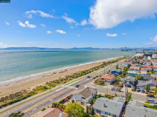 a view of lake and city