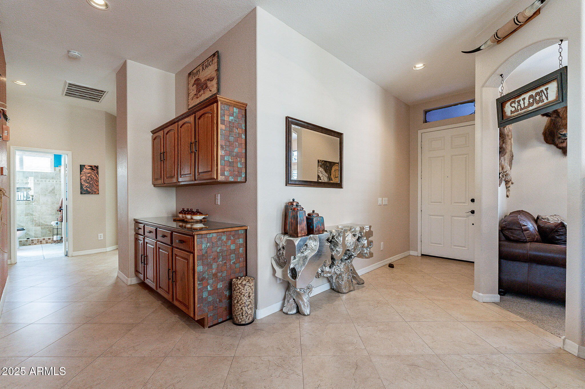 4333 South Pony Rider Trail Gold Canyon, AZ 85118 - Photo 13 of 54 a living room with furniture and a flat screen tv