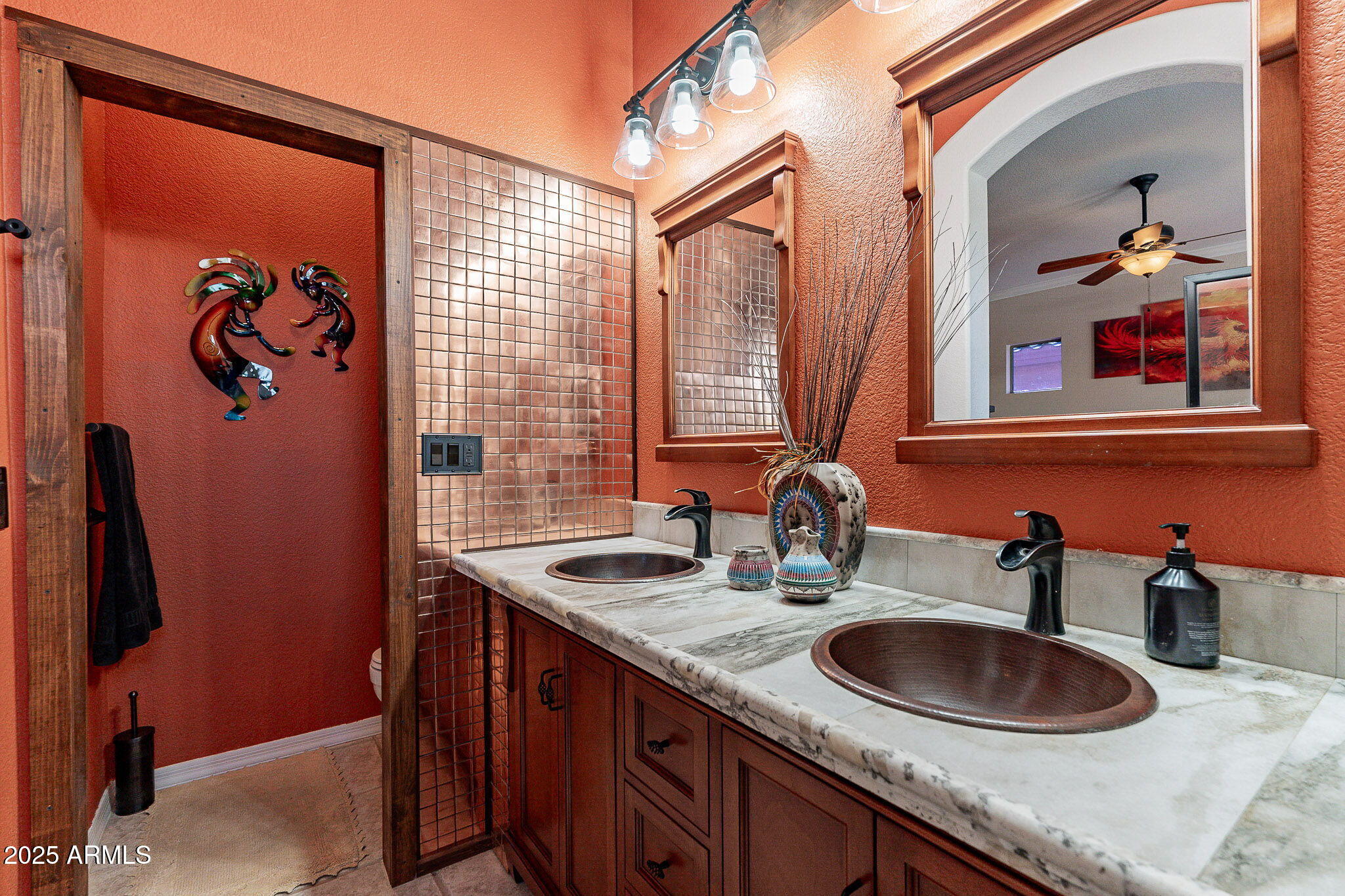 4333 South Pony Rider Trail Gold Canyon, AZ 85118 - Photo 35 of 54 a bathroom with a sink and a mirror
