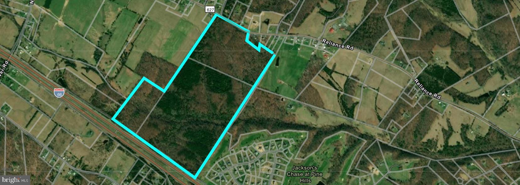 GIS outline of the 183 acres
