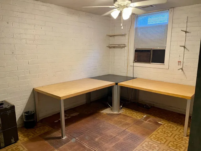 a view of a yard with trees