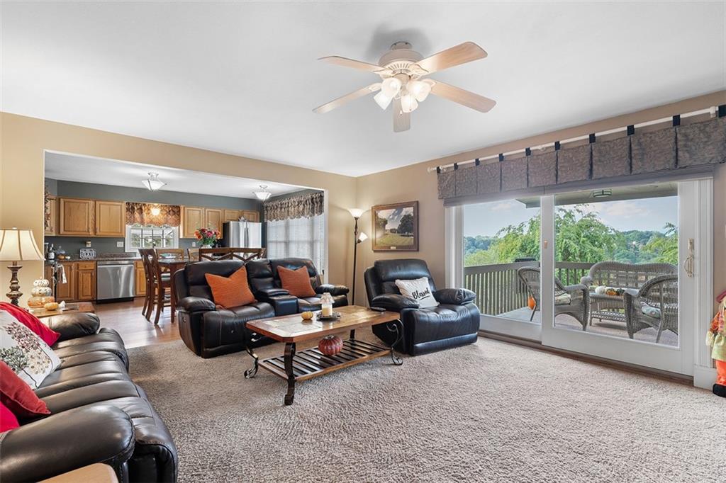 247 Randy Lane Coraopolis, PA 15108 - Photo 17 of 39 a living room with furniture and a large window