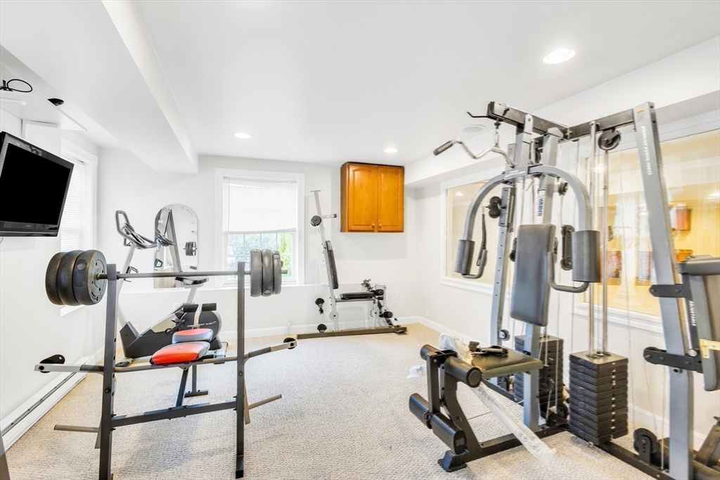 45 Endean Drive Walpole, MA 02032 - Photo 33 of 42 a view of a room with gym equipment