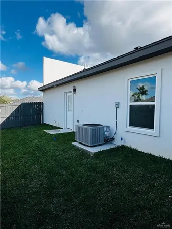 a view of a backyard with a garden