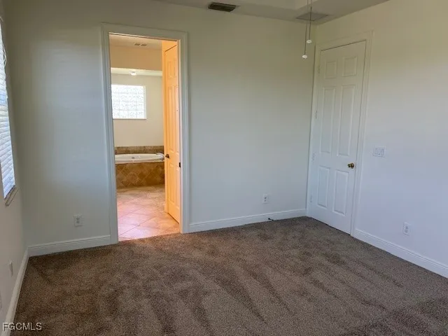 a view of an empty room