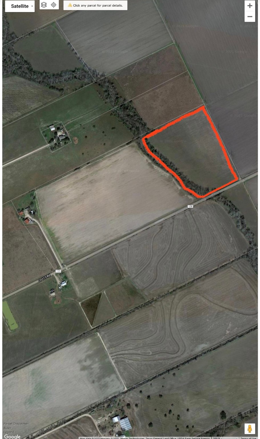 0 County Road Garwood, TX 77442 - Photo 7 of 7 an aerial view of a house