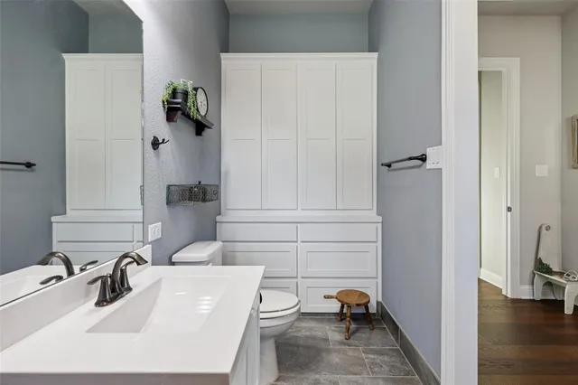 a bathroom with a sink and a tub