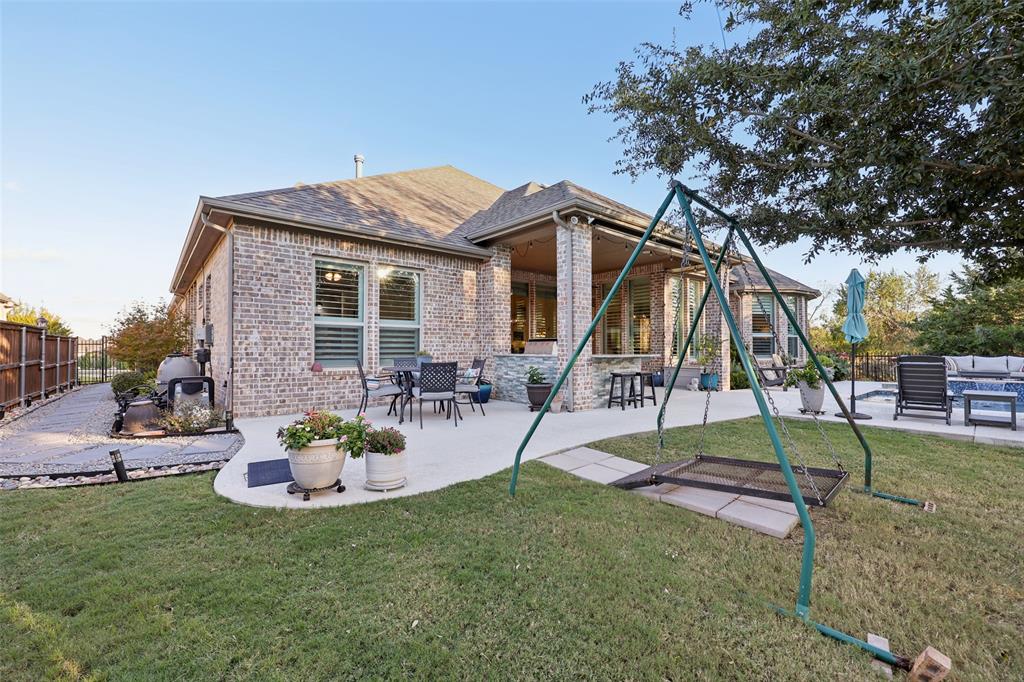 451 Morgan Lane Prosper, TX 75078 - Photo 38 of 38 a view of a house with backyard and sitting area
