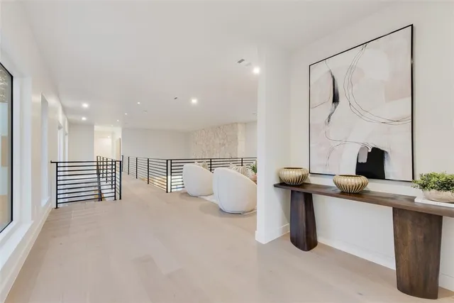 a room with a table and chairs