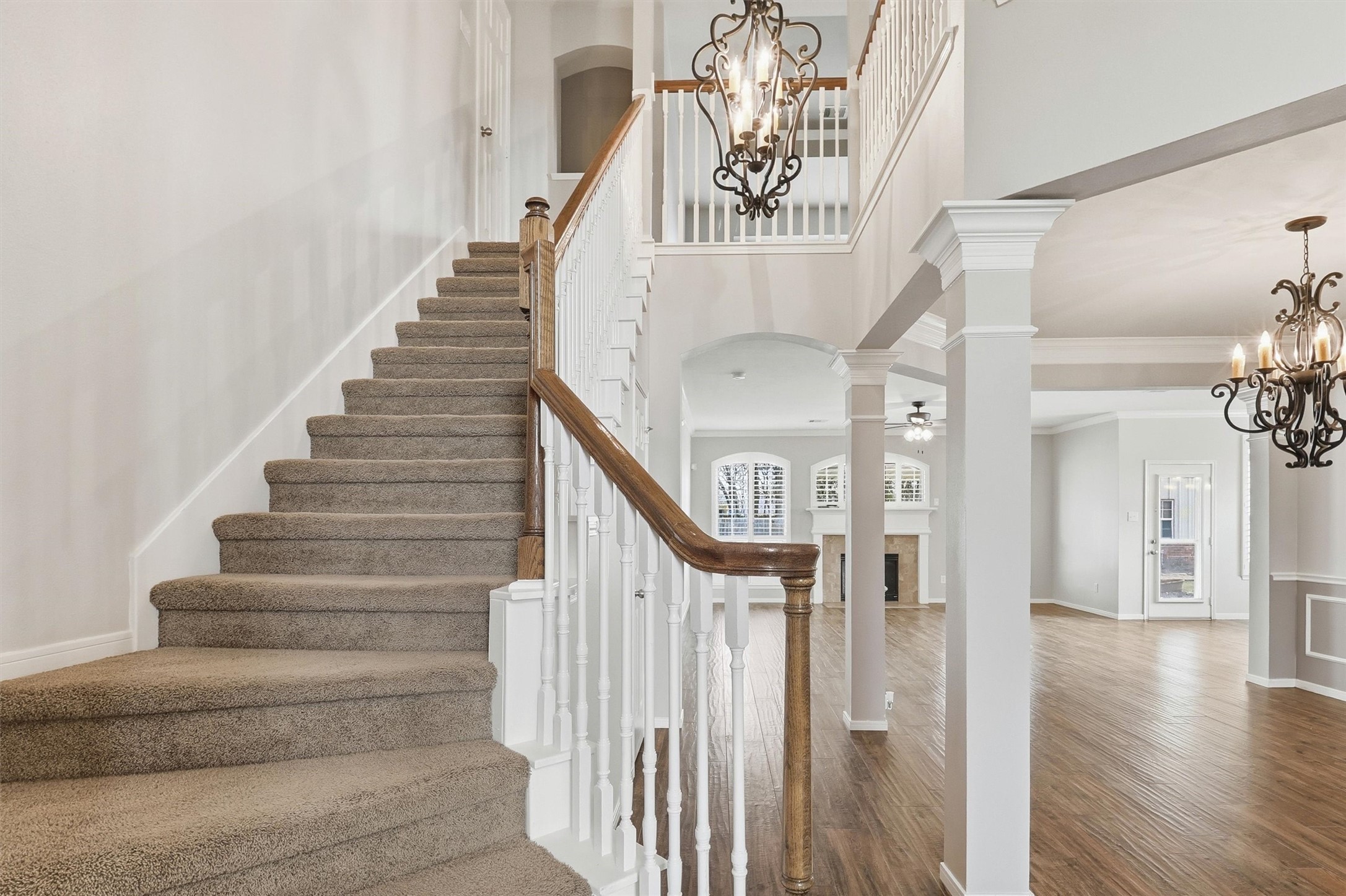 3602 River Bend Drive Rosenberg, TX 77471 - Photo 35 of 49 a view of entryway and hall with wooden floor