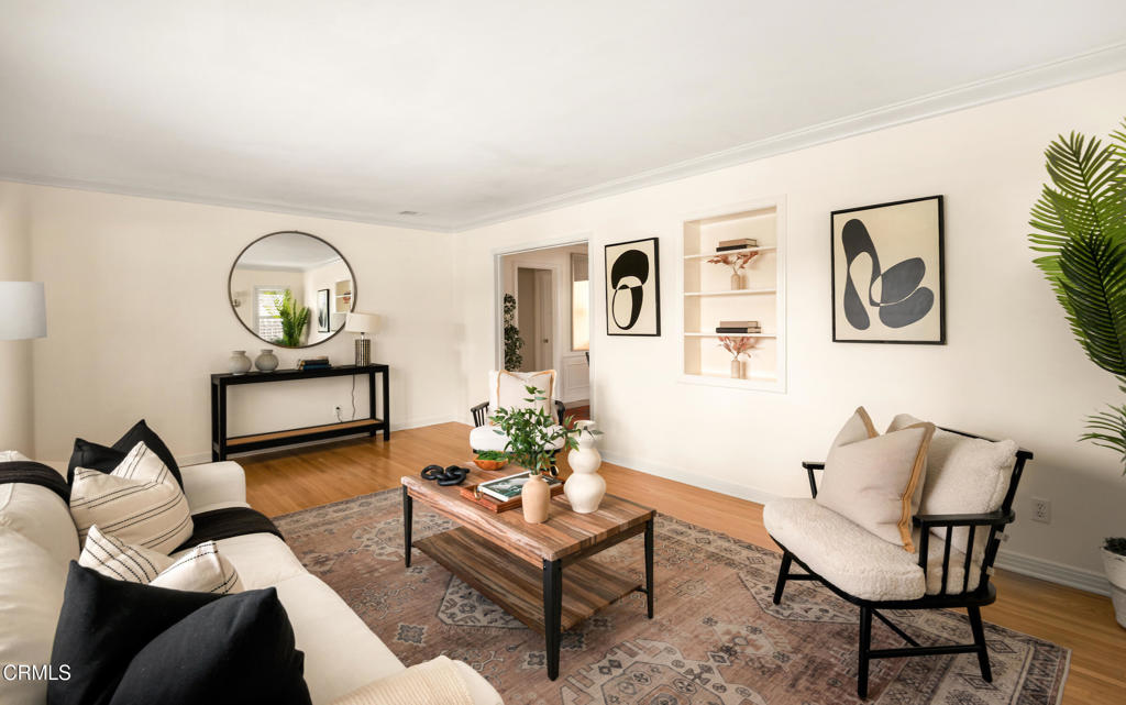 1587 North Harding Avenue Pasadena, CA 91104 - Photo 7 of 37 a living room with furniture or couch and a potted plant