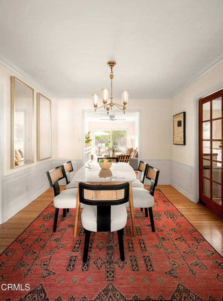 1587 North Harding Avenue Pasadena, CA 91104 - Photo 9 of 37 a view of a dining room with furniture window and wooden floor
