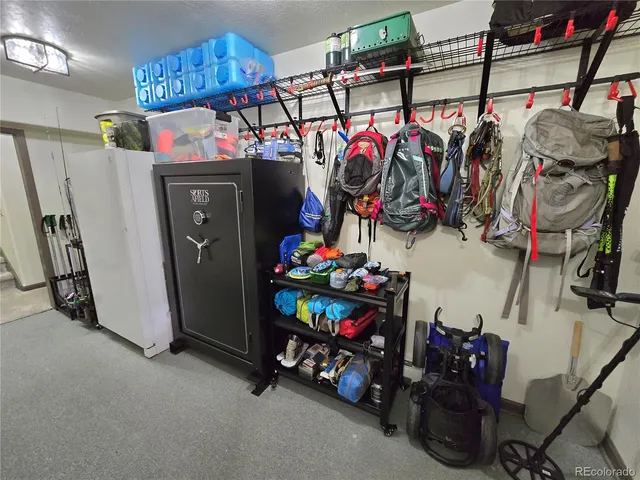 a view of storage and utility room