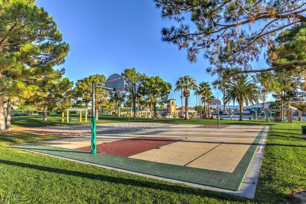 2432 Ocean Front Drive Las Vegas, NV 89128 - Photo 47 of 53 View of basketball court with community basketball court and a yard