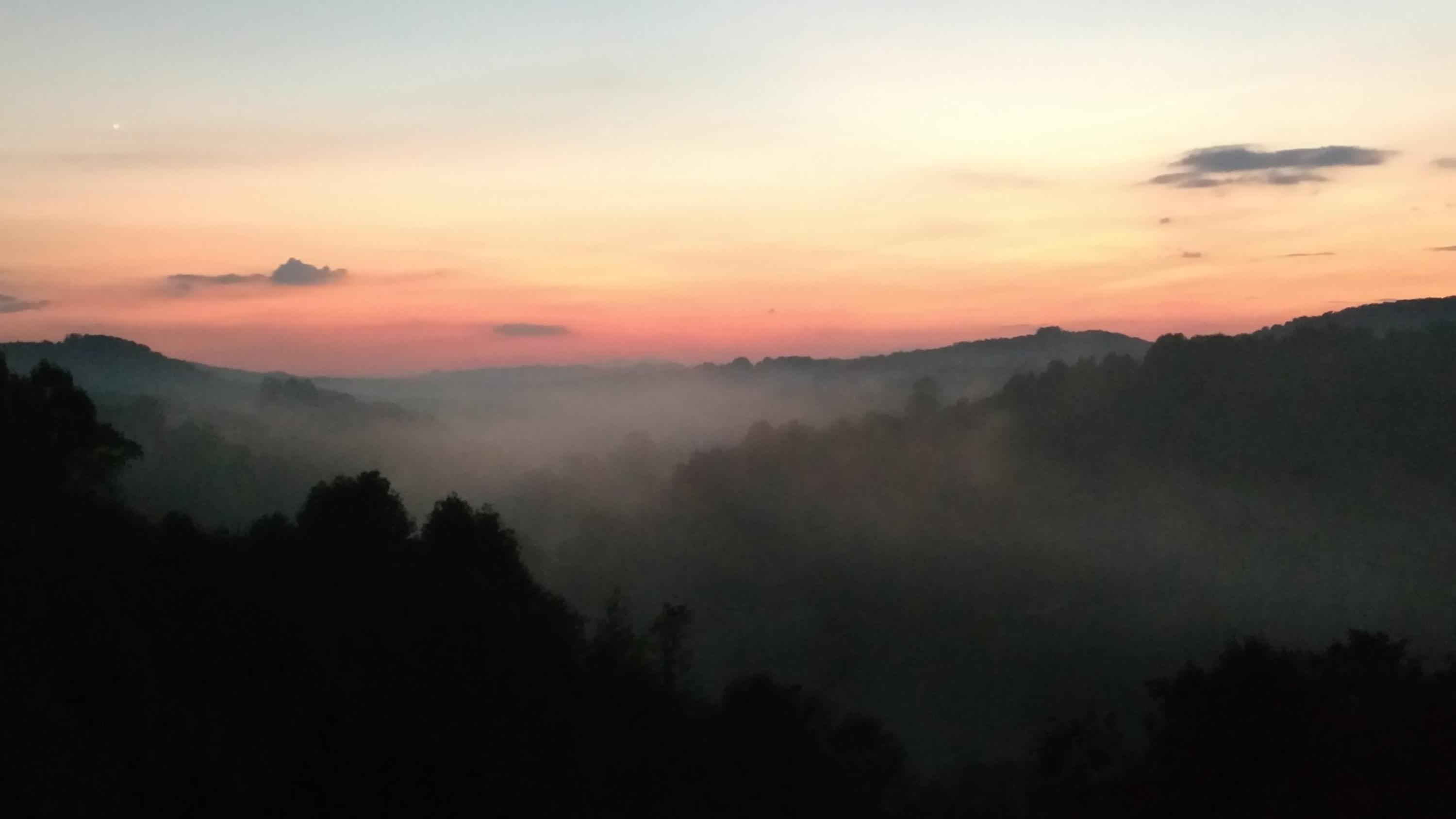 449 Laurel Creek Road Northeast Pilot, VA 24138 - Photo 20 of 72 449 Laurel Creek sunset from the deck
