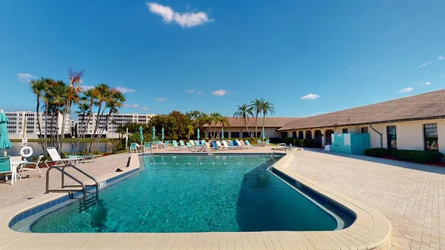 a view of a house with a swimming pool