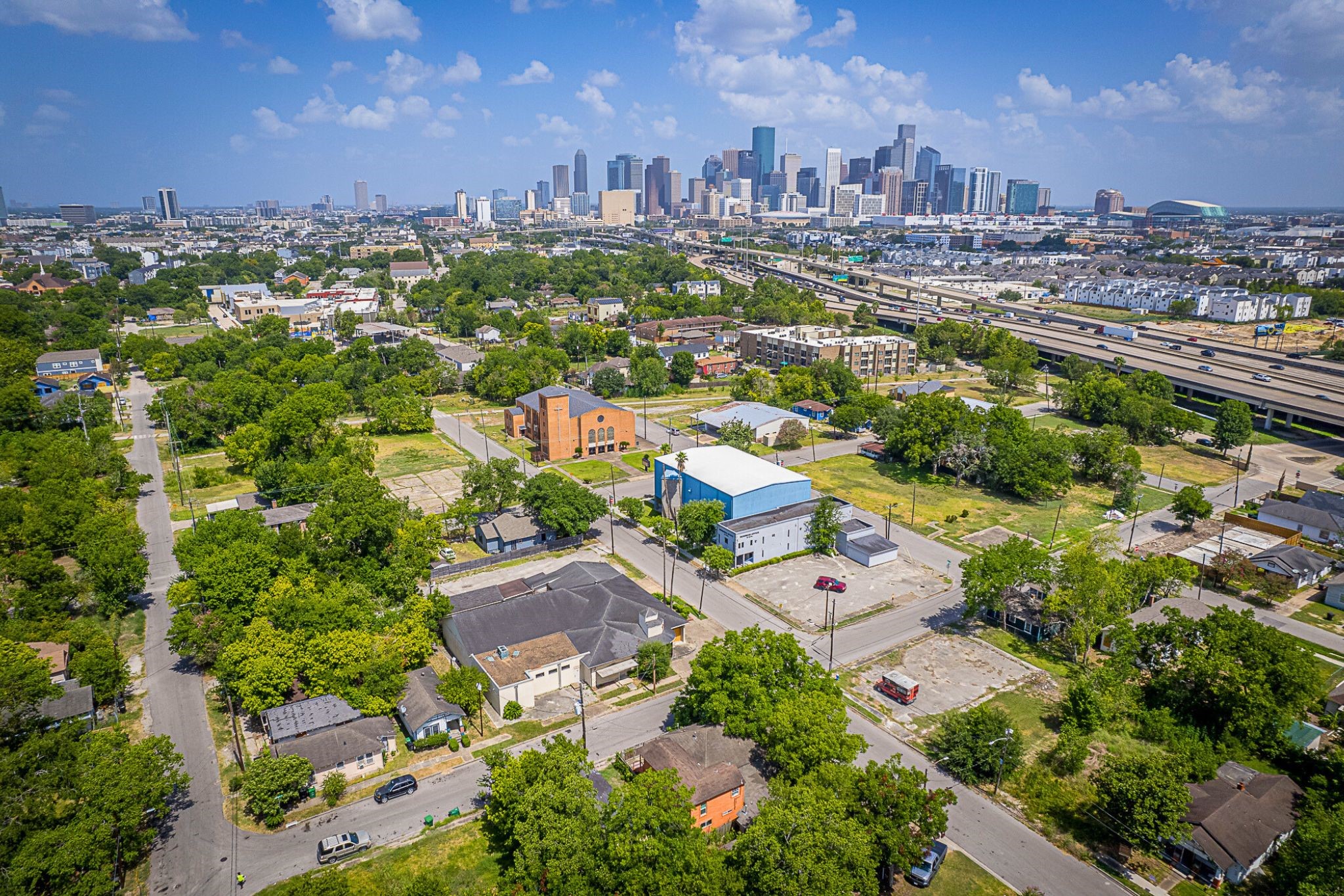 3229 Hadley Street Houston, TX 77004 - Photo 3 of 8 an aerial view of residential houses with outdoor space
