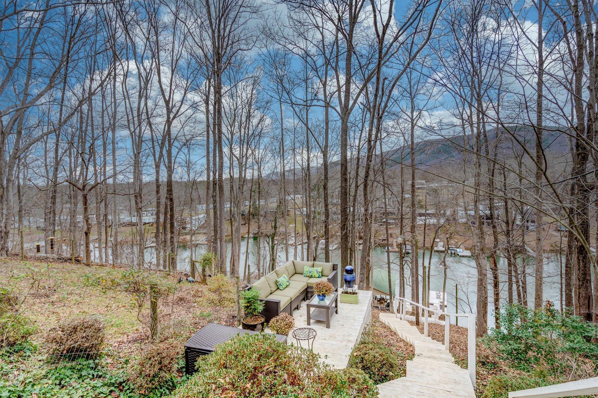232 Munsons Road Penhook, VA 24137 - Photo 4 of 50 a view of backyard with a table and chairs