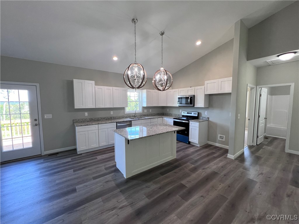 954 Monroe Church Road Rice, VA 23966 - Photo 3 of 12 a large kitchen with lots of counter space and a refrigerator