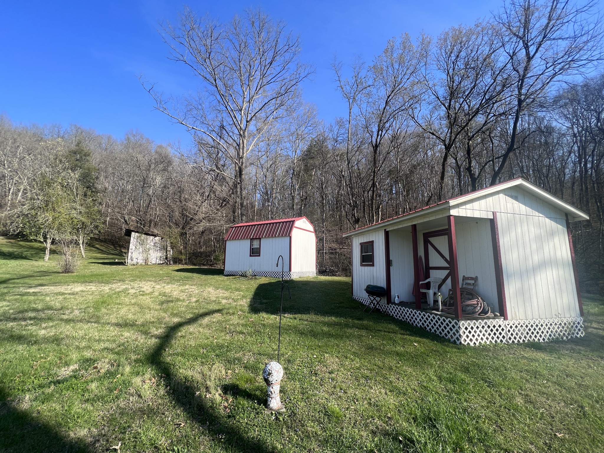 285 Spring Creek Road Lawrenceburg, TN 38464 - Photo 20 of 45 a front view of house with yard and trees