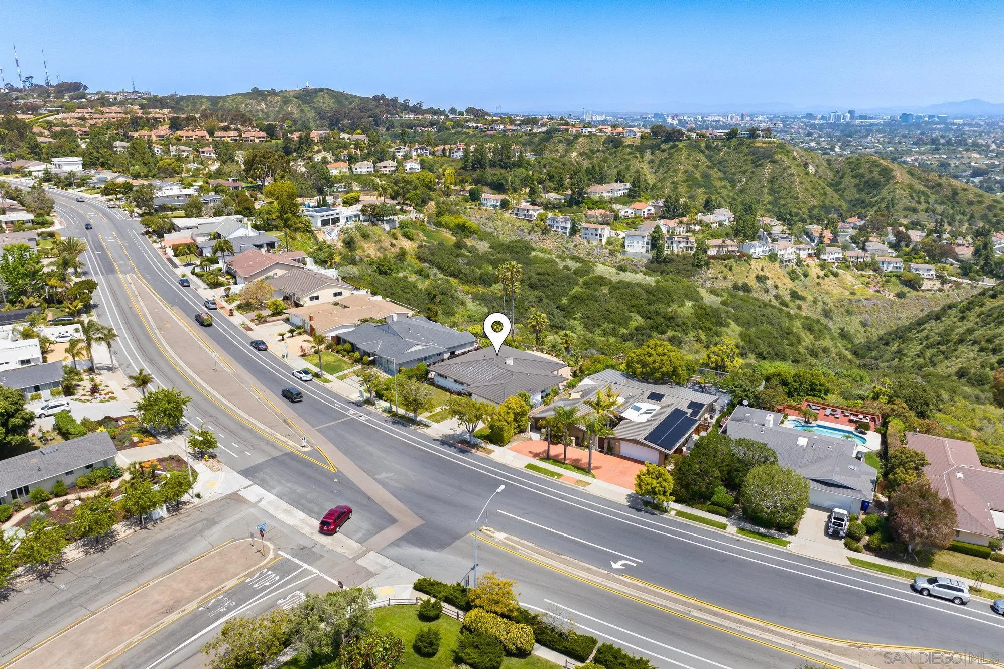 5903 Soledad Mountain Road La Jolla, CA 92037 - Photo 40 of 44 an aerial view of residential houses with outdoor space
