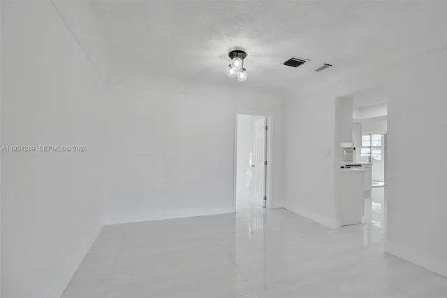 a view of an empty room