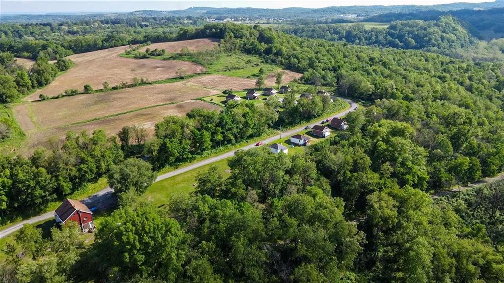 375 Reduction Road Smithton, PA 15479 - Photo 3 of 30 an aerial view of green landscape with trees houses and mountain view
