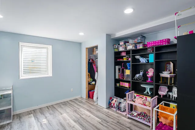 a room with storage and utility