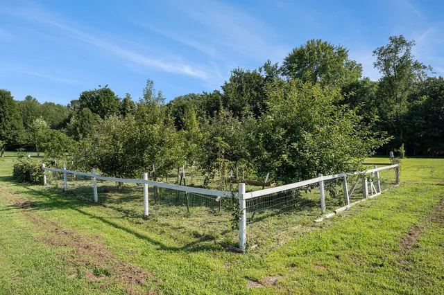 a view of a wooden fence