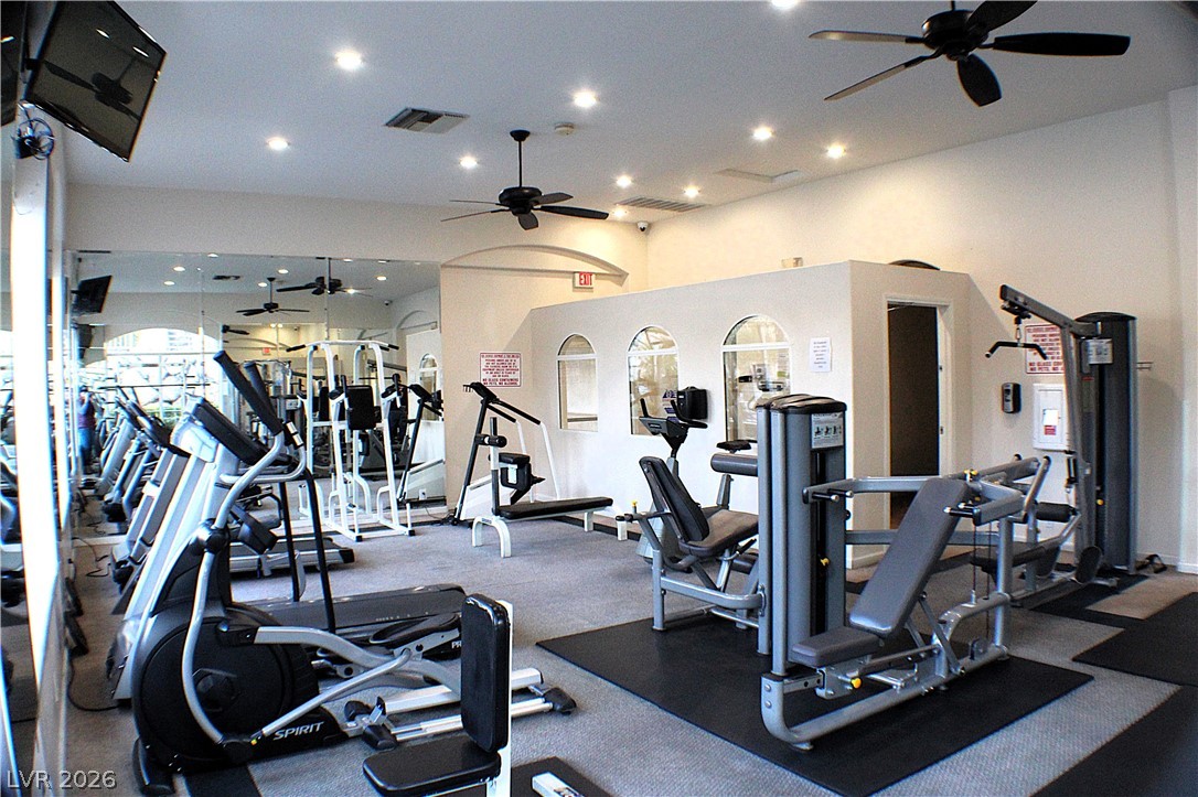 1531 Ruby Cliffs Lane, Unit 102 Las Vegas, NV 89144 - Photo 28 of 30 FULLY LOADED FITNESS CENTER!