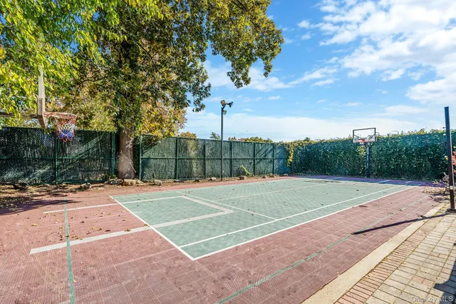 a view of a basketball court