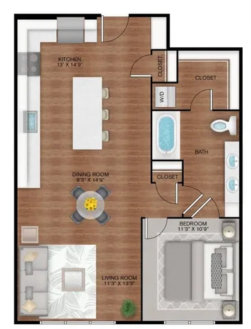 $1,725 | 5332 Trinity River Trail, Unit 1514, Fort Worth, TX 76114