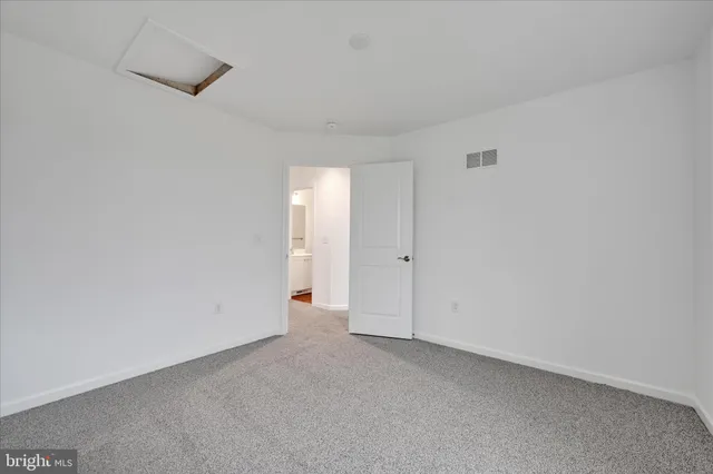 a view of an empty room