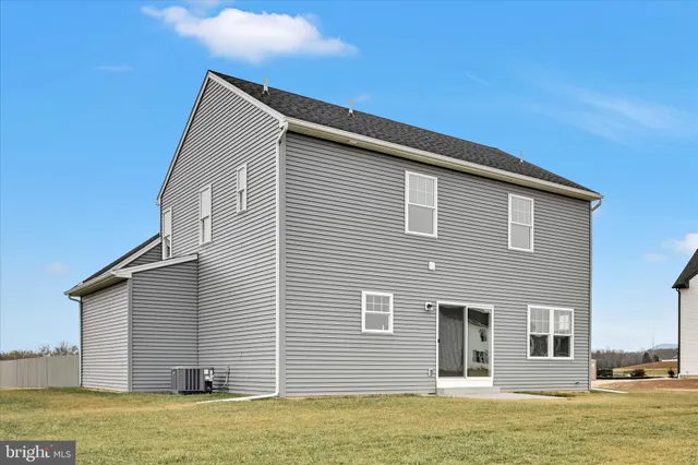 a backyard of a house