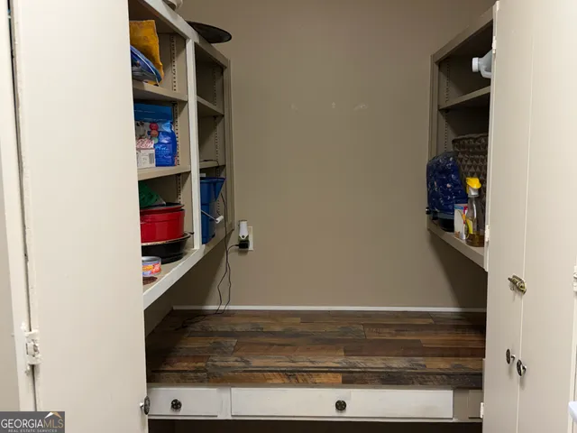 a view of storage and utility room