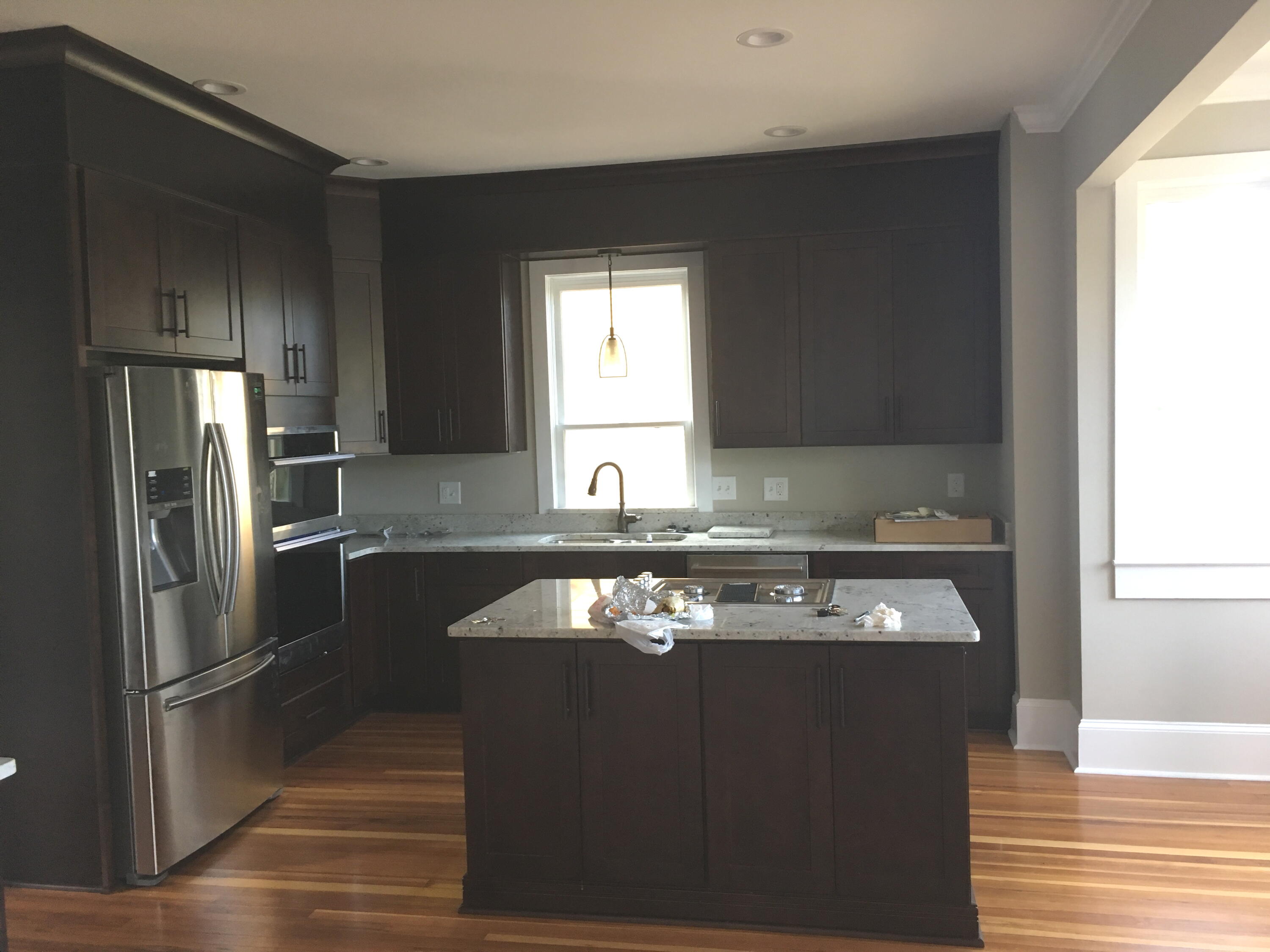 415 Day Avenue Southwest Roanoke, VA 24016 - Photo 5 of 15 a kitchen with granite countertop a refrigerator and a sink