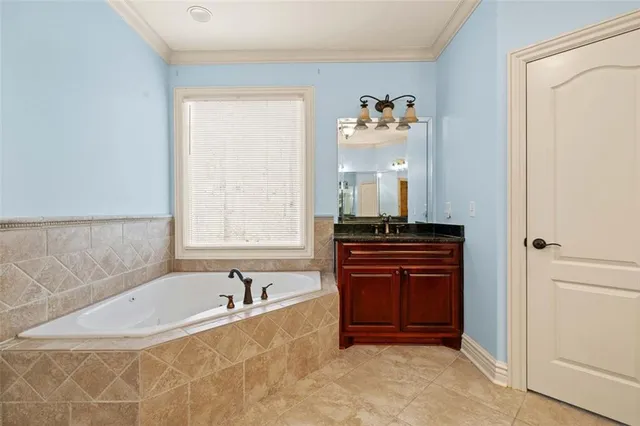 a view of a large white building