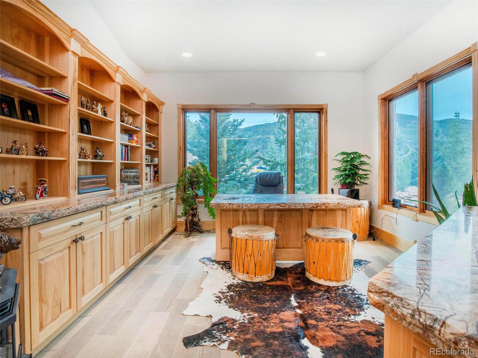 577 Bear Meadow Trail Evergreen, CO 80439 - Photo 14 of 40 a view of a large window with an outdoor seating