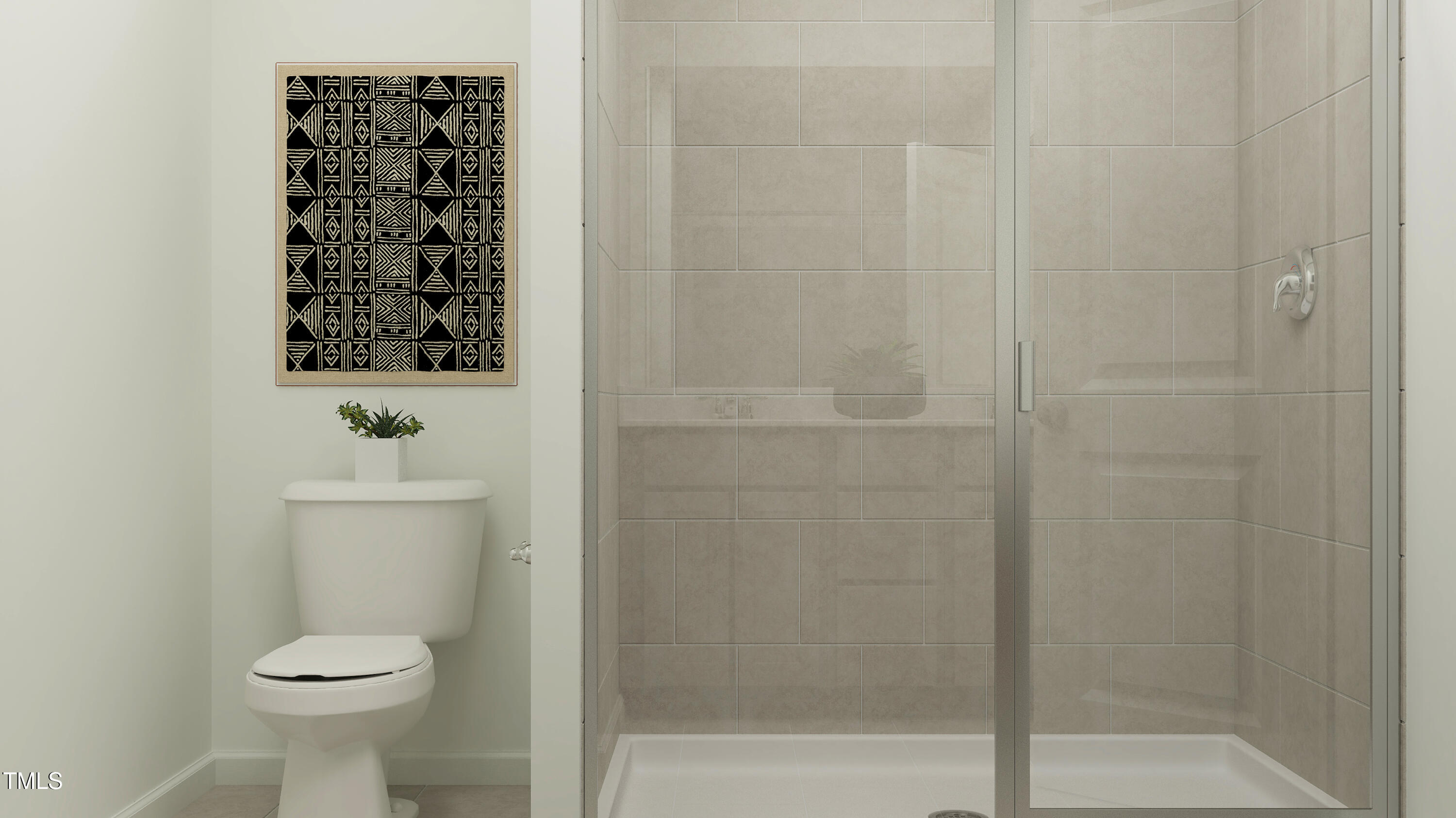 3613 Elm Grv Lane Raleigh, NC 27604 - Photo 24 of 26 a bathroom with a toilet and a shower
