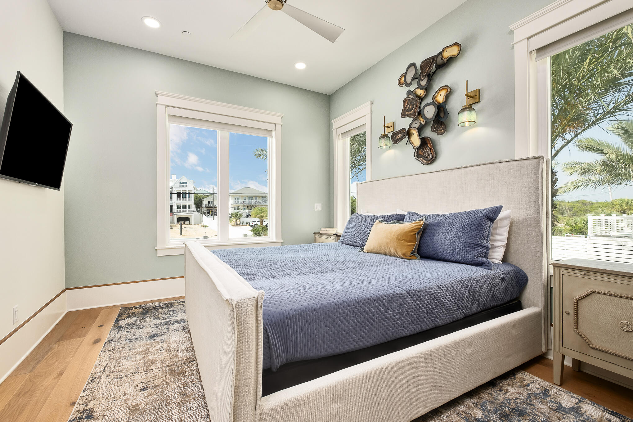 26 Palm Ct Lane Inlet Beach, FL 32461 - Photo 22 of 43 a bedroom with a large bed and a window