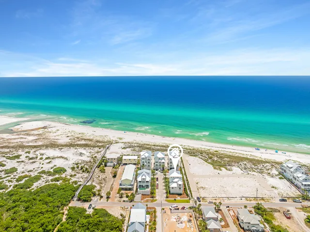 a view of an ocean beach