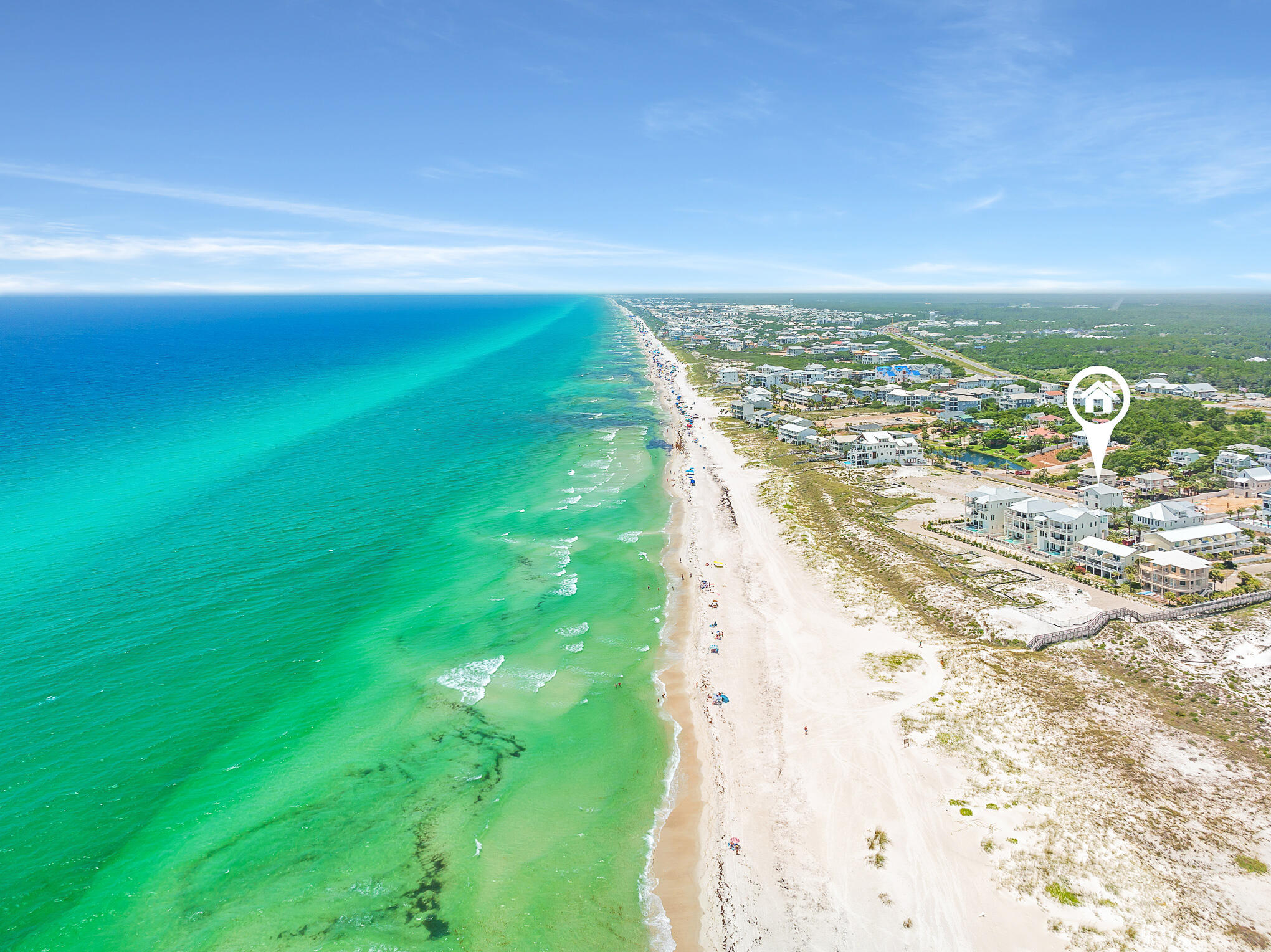 26 Palm Ct Lane Inlet Beach, FL 32461 - Photo 43 of 43 a view of yard with ocean view
