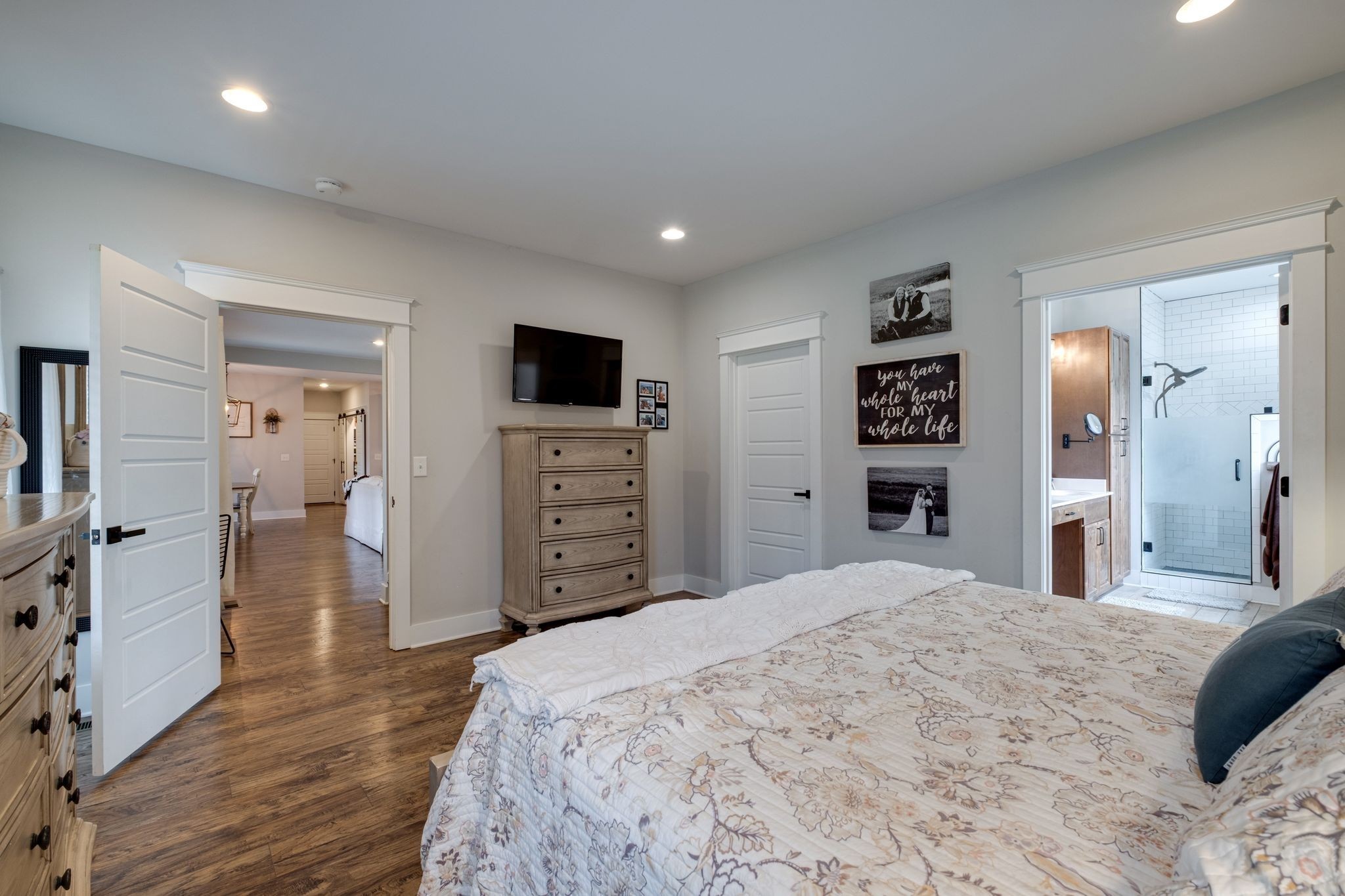 1227 Stayton Road Cumberland Furnace, TN 37051 - Photo 26 of 70 a bedroom with a bed and a television