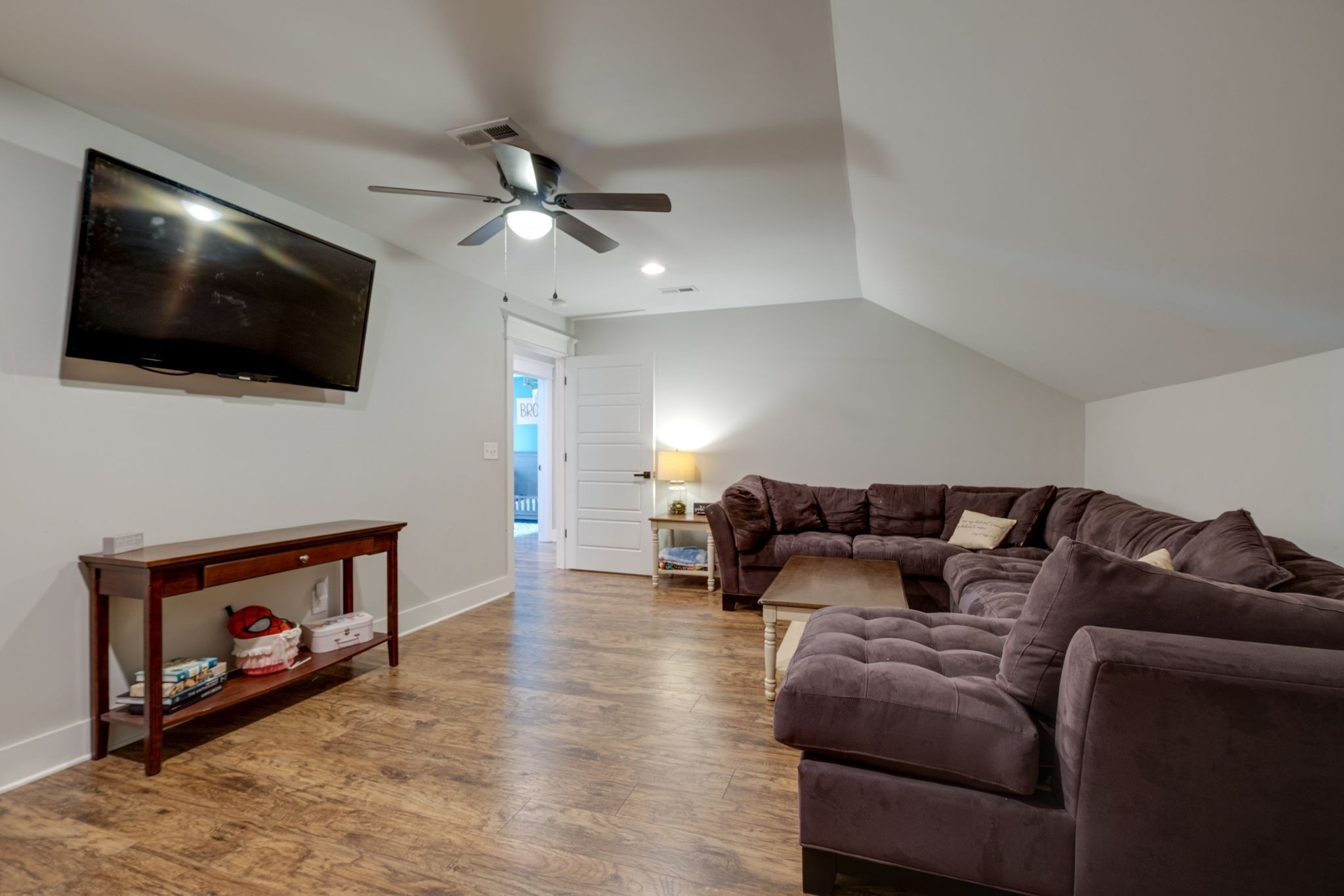 1227 Stayton Road Cumberland Furnace, TN 37051 - Photo 39 of 70 a living room with furniture and a flat screen tv